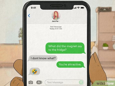 Step 2 “What did the magnet say to the fridge? You’re attractive.”