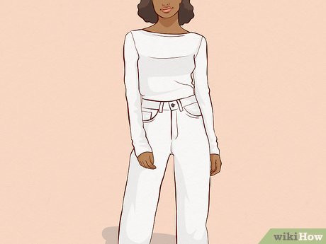 Step 13 Monochromatic White Blouse + Straight Leg Jeans